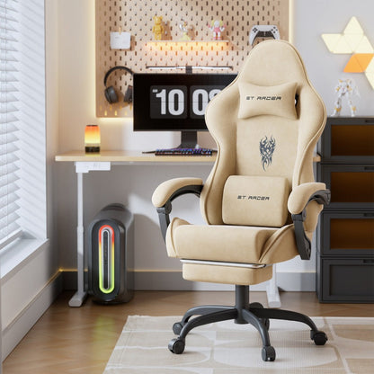 Velvet Gaming Chair, Ergonomic Video Game Chair for Comfortable Everyday Seating detail image - detail view 16