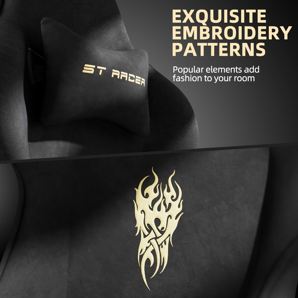 Velvet Gaming Chair, Ergonomic Video Game Chair for Comfortable Everyday Seating detail image