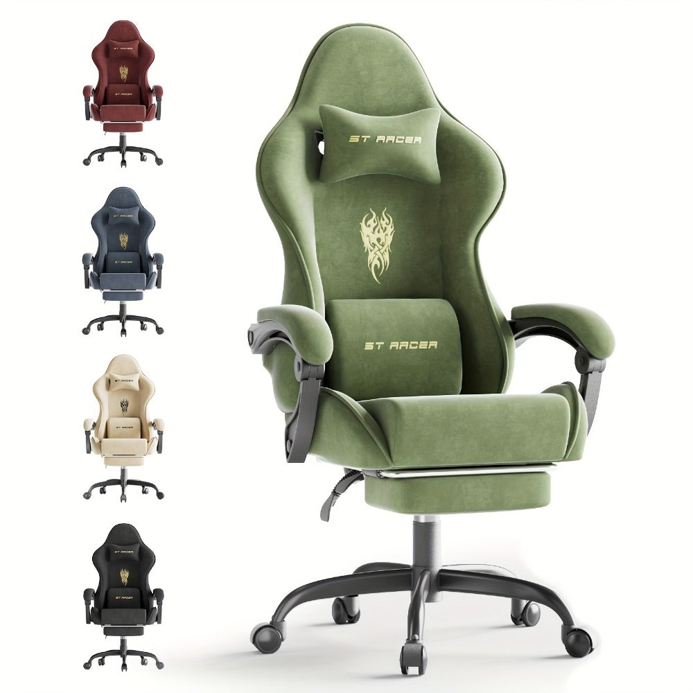 Velvet Gaming Chair, Ergonomic Video Game Chair for Comfortable Everyday Seating detail image - detail view 8