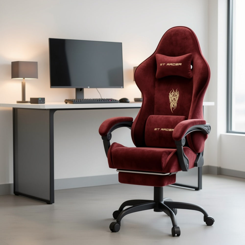 Velvet Gaming Chair, High-Back Gaming Seat for Comfortable Everyday Seating detail image - detail view 10