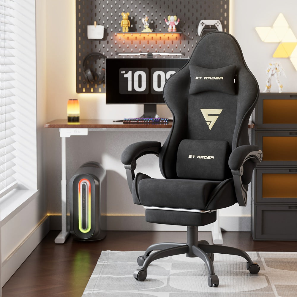 Velvet Gaming Chair, High-Back Gaming Seat for Comfortable Everyday Seating detail image - detail view 19