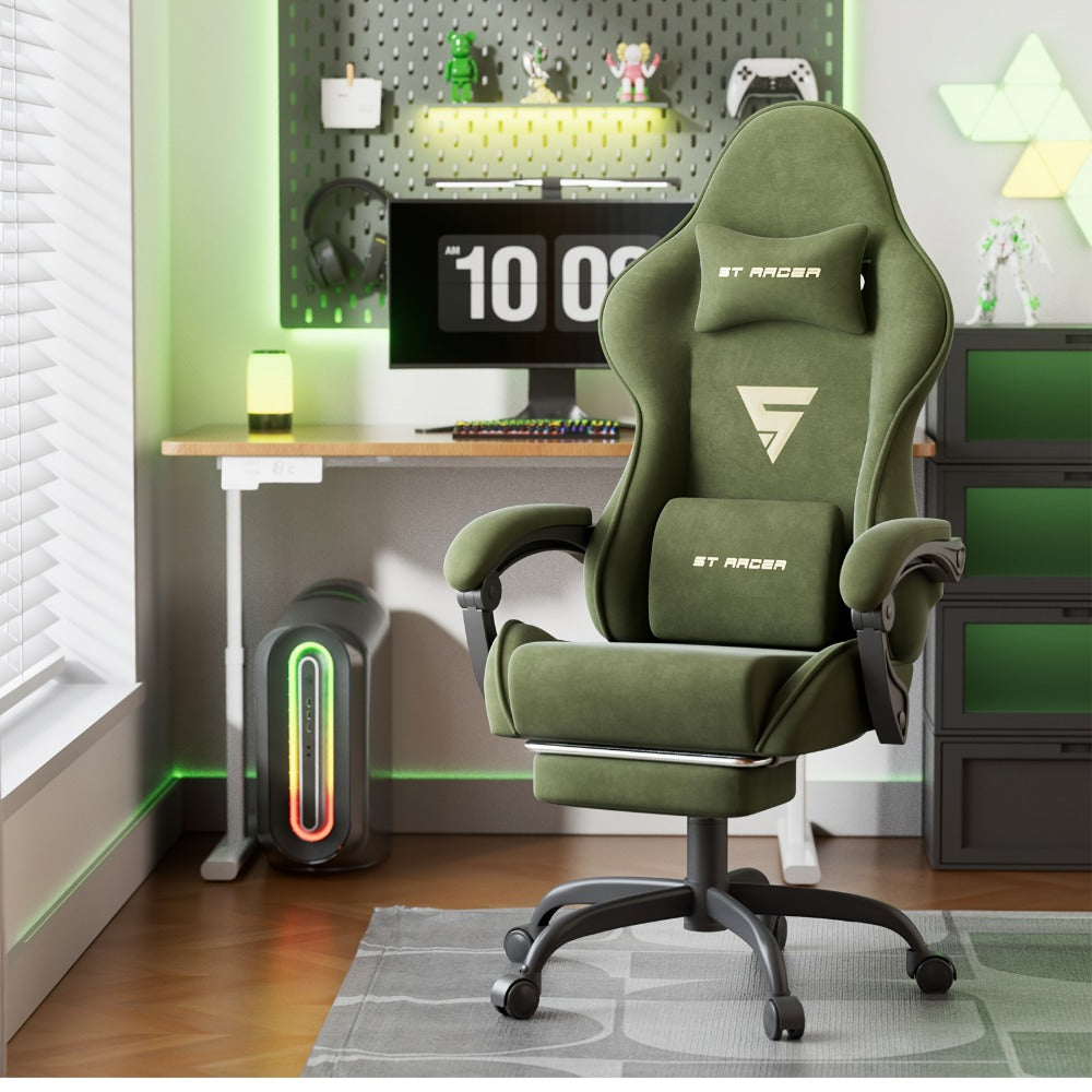 Velvet Gaming Chair, High-Back Gaming Seat for Comfortable Everyday Seating detail image - detail view 20