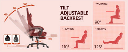 Velvet Gaming Chair, High-Back Gaming Seat for Comfortable Everyday Seating detail image - detail view 29