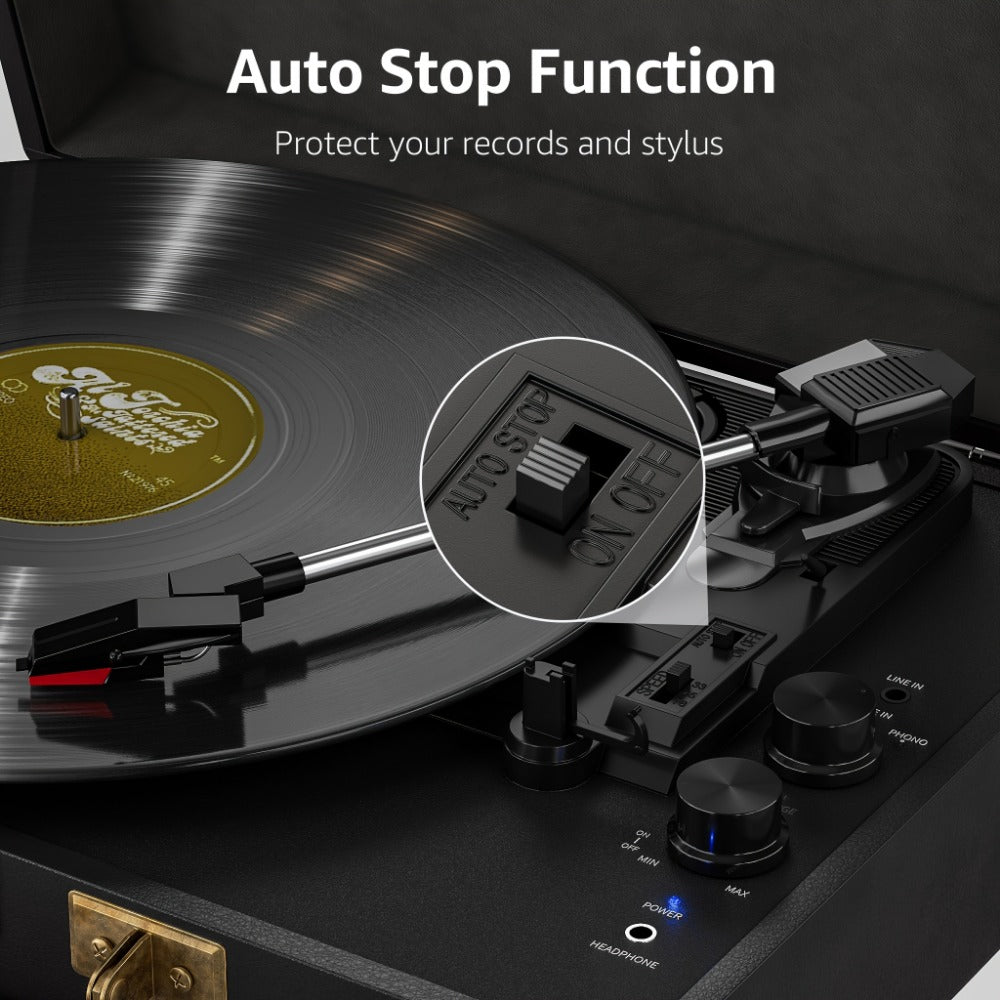 Vinyl Record, Wireless, Portable, Player, Built for Music Listening and Collecting detail image - detail view 10