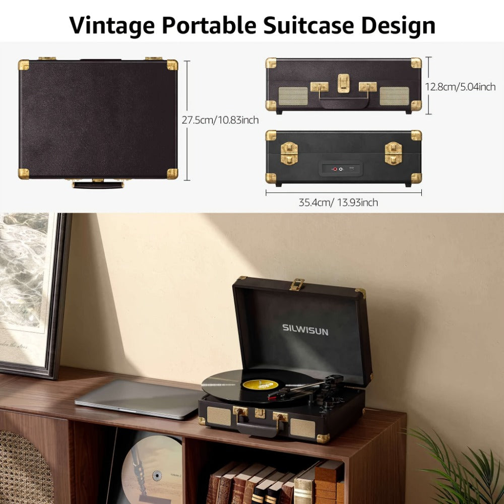 Vinyl Record, Wireless, Portable, Player, Built for Music Listening and Collecting detail image