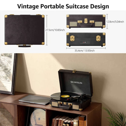 Vinyl Record, Wireless, Portable, Player, Built for Music Listening and Collecting detail image