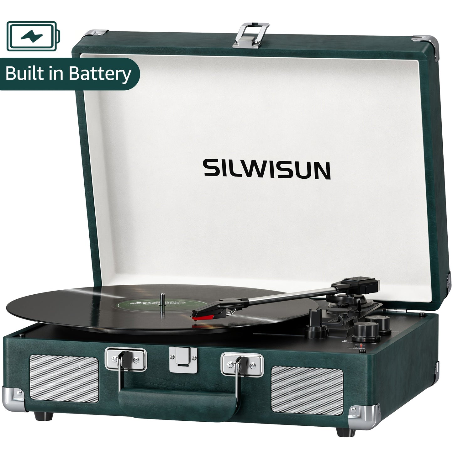 Vinyl Record shown in the Green option