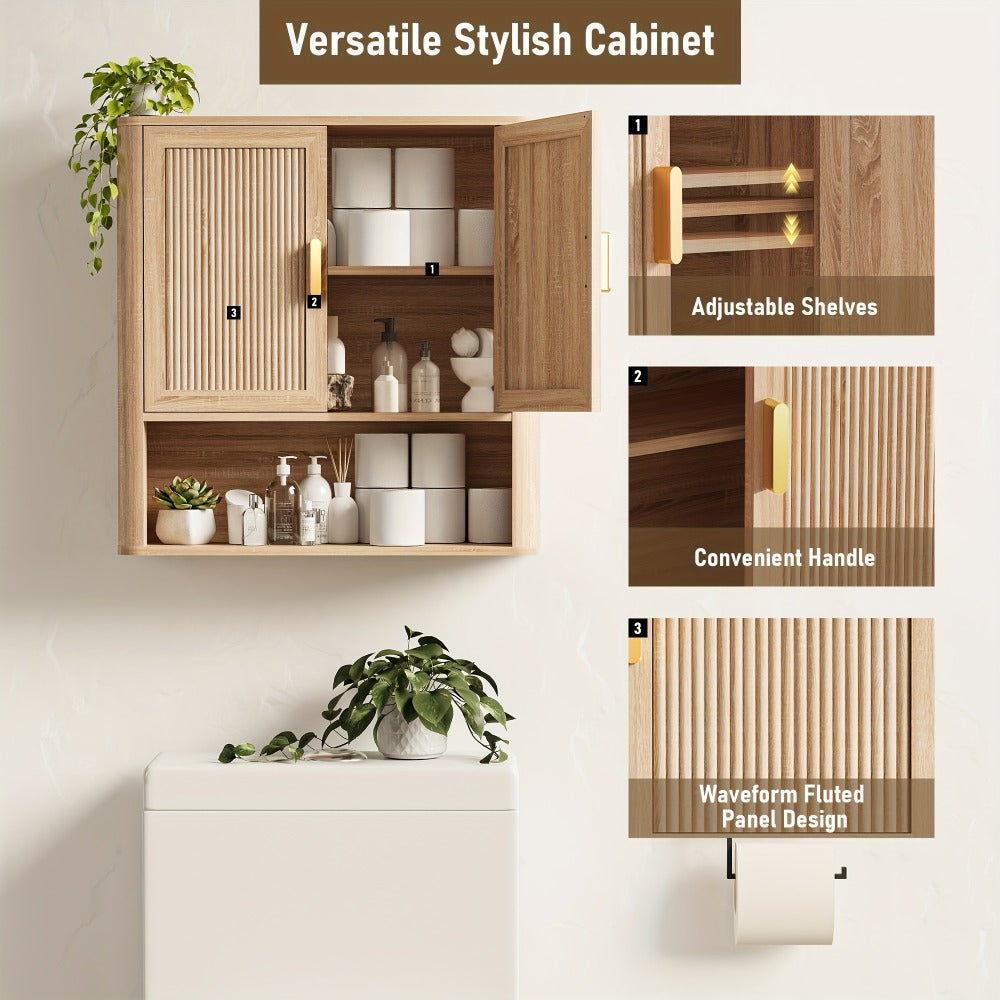 Wall-Mounted Bathroom Wall Cabinet for Organized Everyday Storage detail image - detail view 5