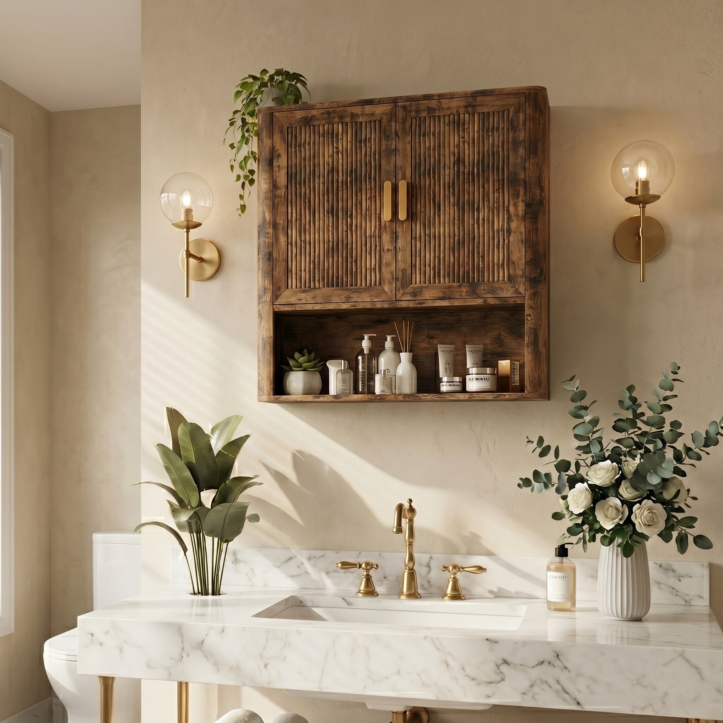 Bathroom Wall Cabinet shown in the Retro option