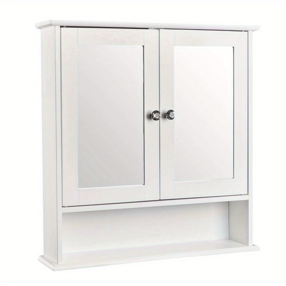 Wall-Mounted Bathroom Wall Cabinet for Organized Everyday Storage, in White detail image - detail view 3