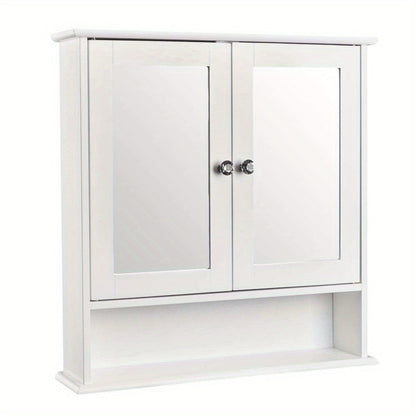 Bathroom Wall Cabinet shown in the White option