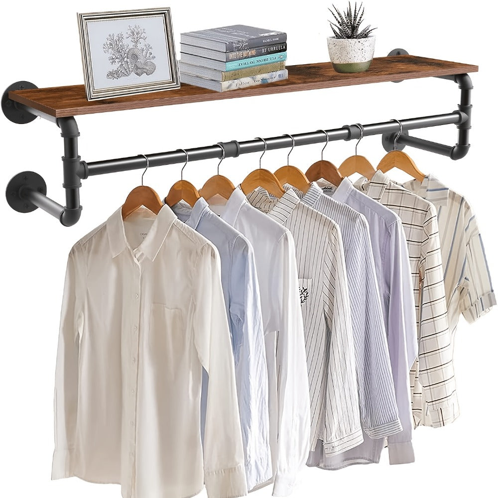 Wall-Mounted Clothes Rack for Organized Everyday Storage in Entryway detail image - detail view 12