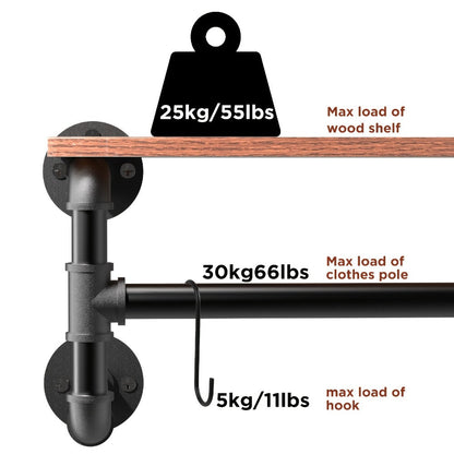 Wall-Mounted Clothes Rack for Organized Everyday Storage in Entryway detail image - detail view 13