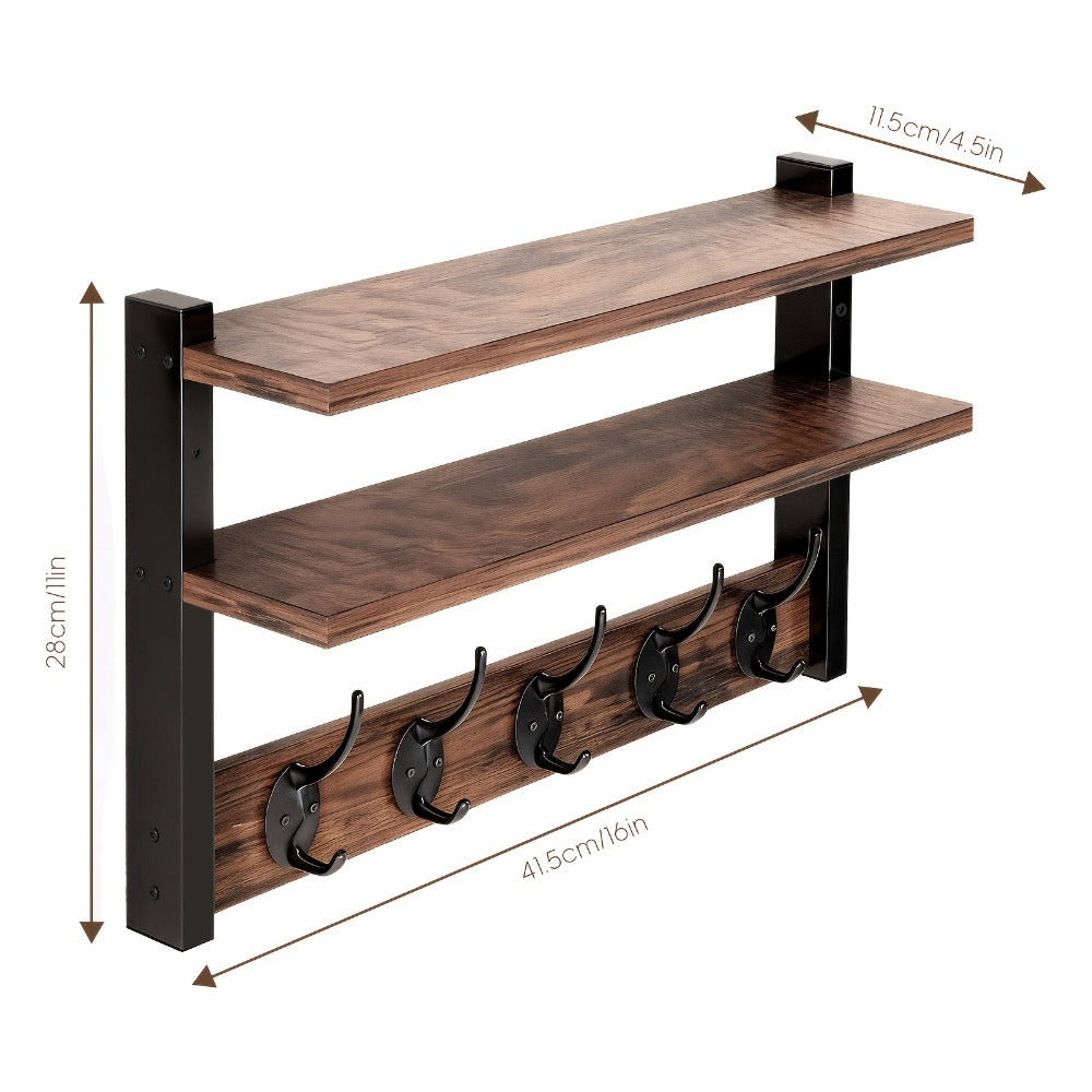 Wall-Mounted Freestanding Clothes Rack for Entryway and Living Room detail image - detail view 10