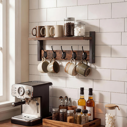 Wall-Mounted Heavy-Duty Coat Rack, Coat and Hat Organizer for Entryway detail image - detail view 5
