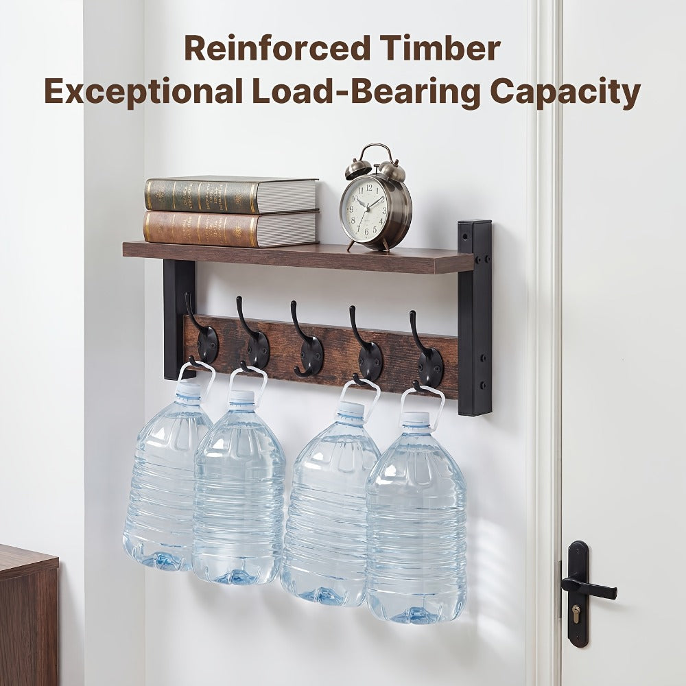 Wall-Mounted Heavy-Duty Coat Rack, Coat and Hat Organizer for Entryway detail image - detail view 9