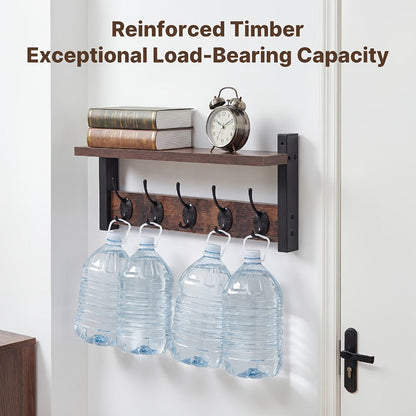 Wall-Mounted Heavy-Duty Coat Rack, Coat and Hat Organizer for Entryway detail image - detail view 9
