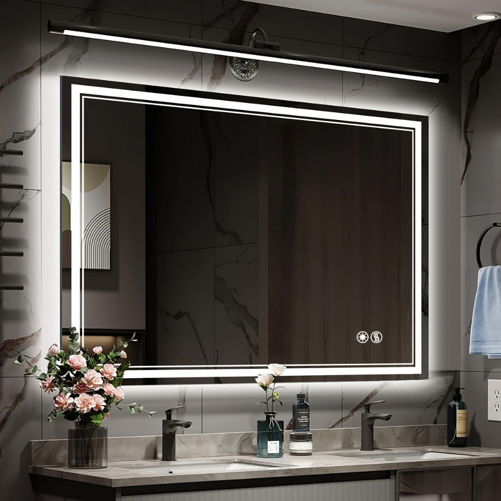 Wall-Mounted LED Bathroom Vanity Mirror with Anti-Fog Function detail image - detail view 3