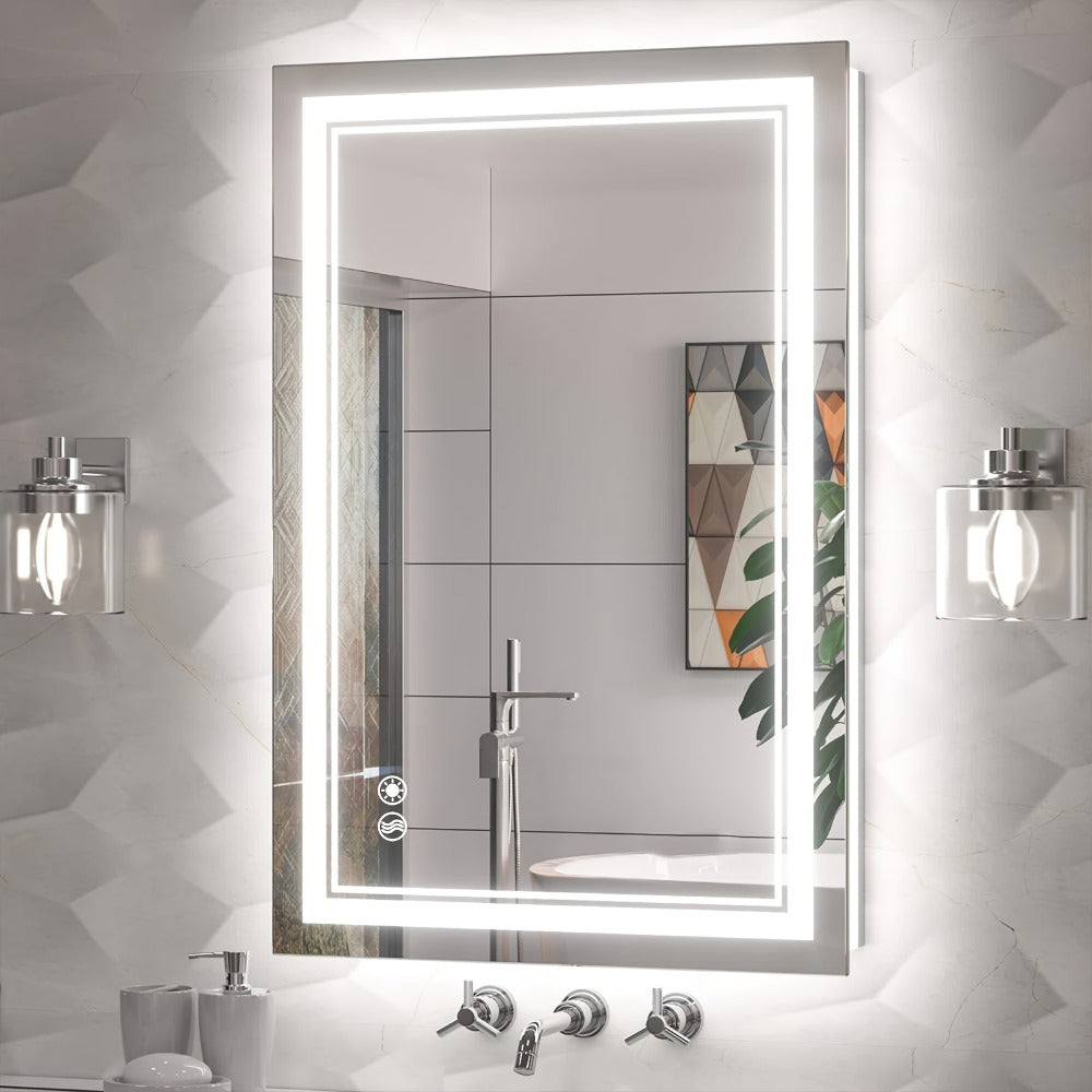 Wall-Mounted LED Bathroom Vanity Mirror with Anti-Fog Function detail image - detail view 5