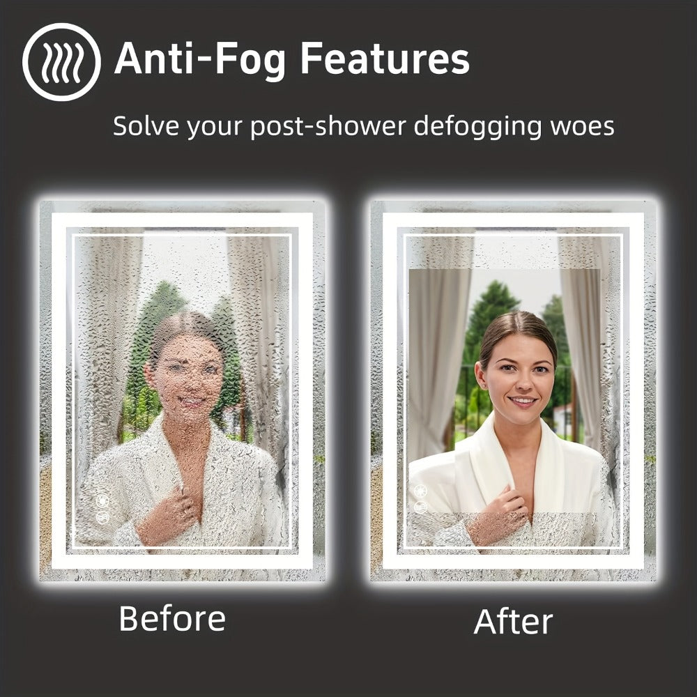 Wall-Mounted LED Bathroom Vanity Mirror with Anti-Fog Function detail image - detail view 8