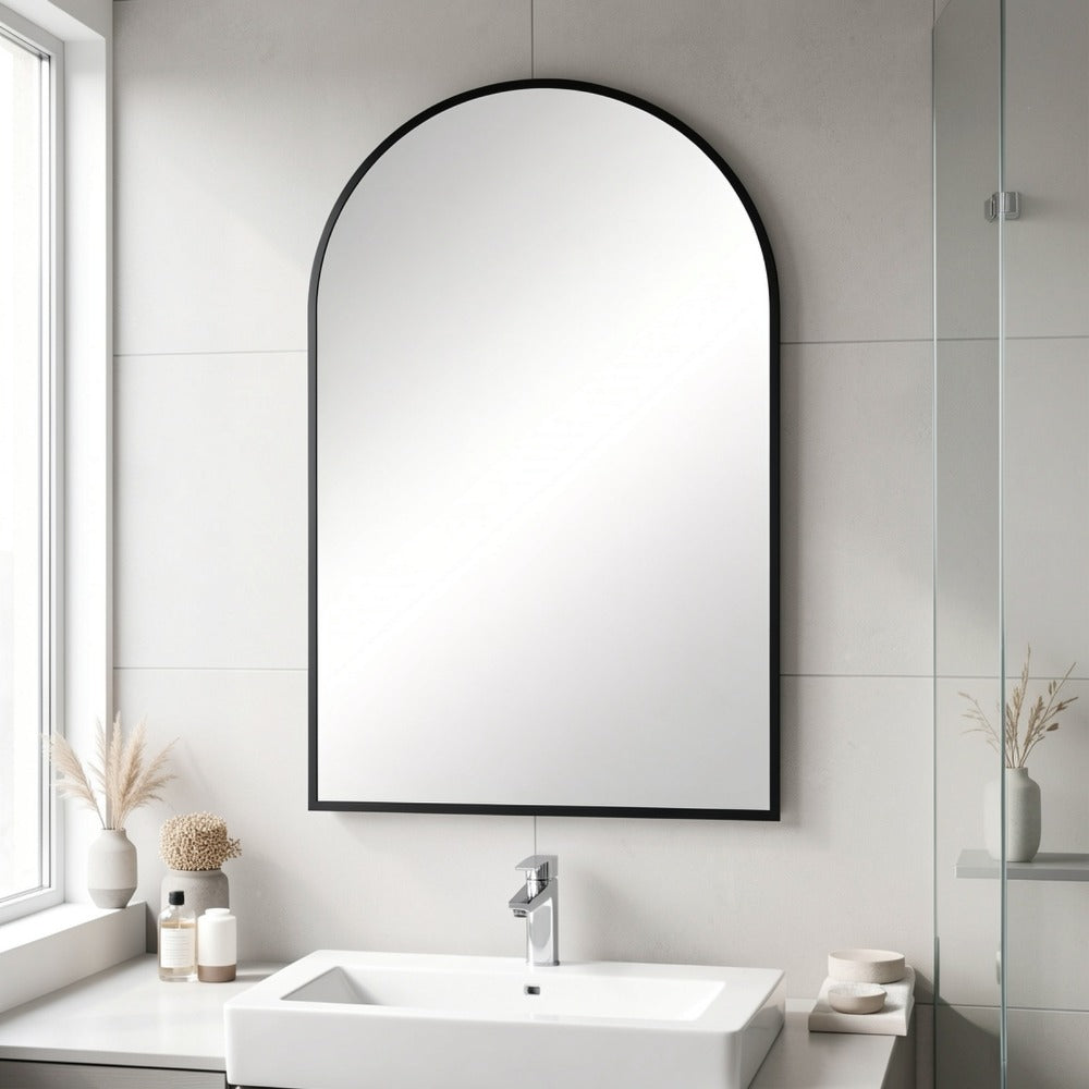 Wall-Mounted Metal Wall Mirror, Bathroom Vanity Mirror for Dressing and Daily Routines detail image - detail view 10