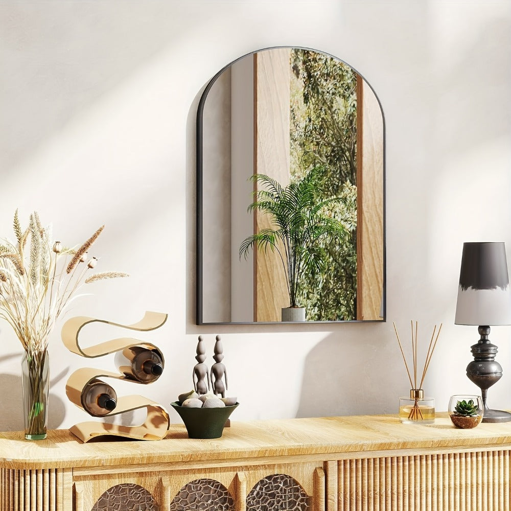 Wall-Mounted Metal Wall Mirror, Bathroom Vanity Mirror for Dressing and Daily Routines detail image - detail view 14