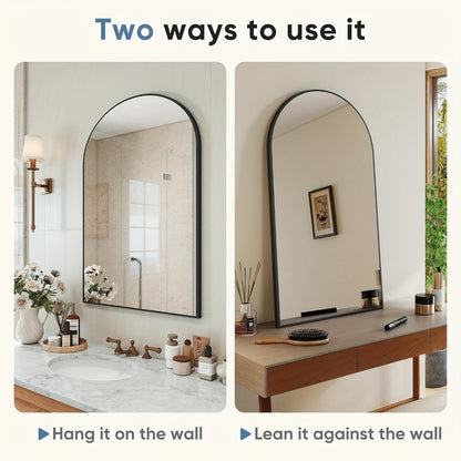 Wall-Mounted Metal Wall Mirror, Bathroom Vanity Mirror for Dressing and Daily Routines detail image - detail view 16