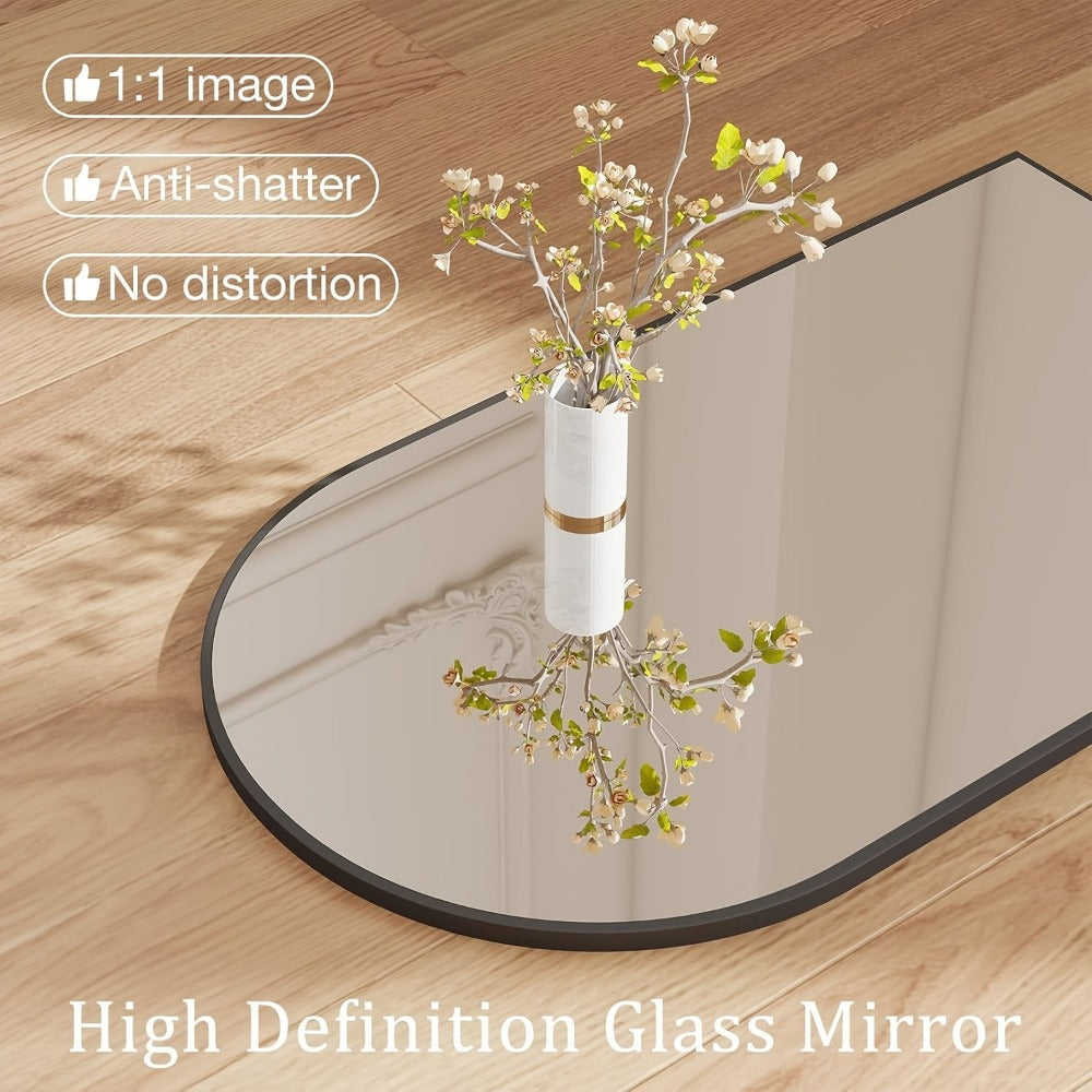 Wall-Mounted Metal Wall Mirror, Bathroom Vanity Mirror for Dressing and Daily Routines detail image - detail view 18