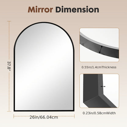 Wall-Mounted Metal Wall Mirror, Bathroom Vanity Mirror for Dressing and Daily Routines detail image - detail view 7