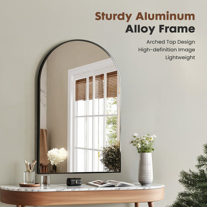 Wall-Mounted Metal Wall Mirror, Decorative Wall Mirror for Bathroom detail image - detail view 3