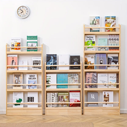Wall-Mounted Narrow Bookshelf, Freestanding Bookcase for Organized Everyday Storage detail image - detail view 14