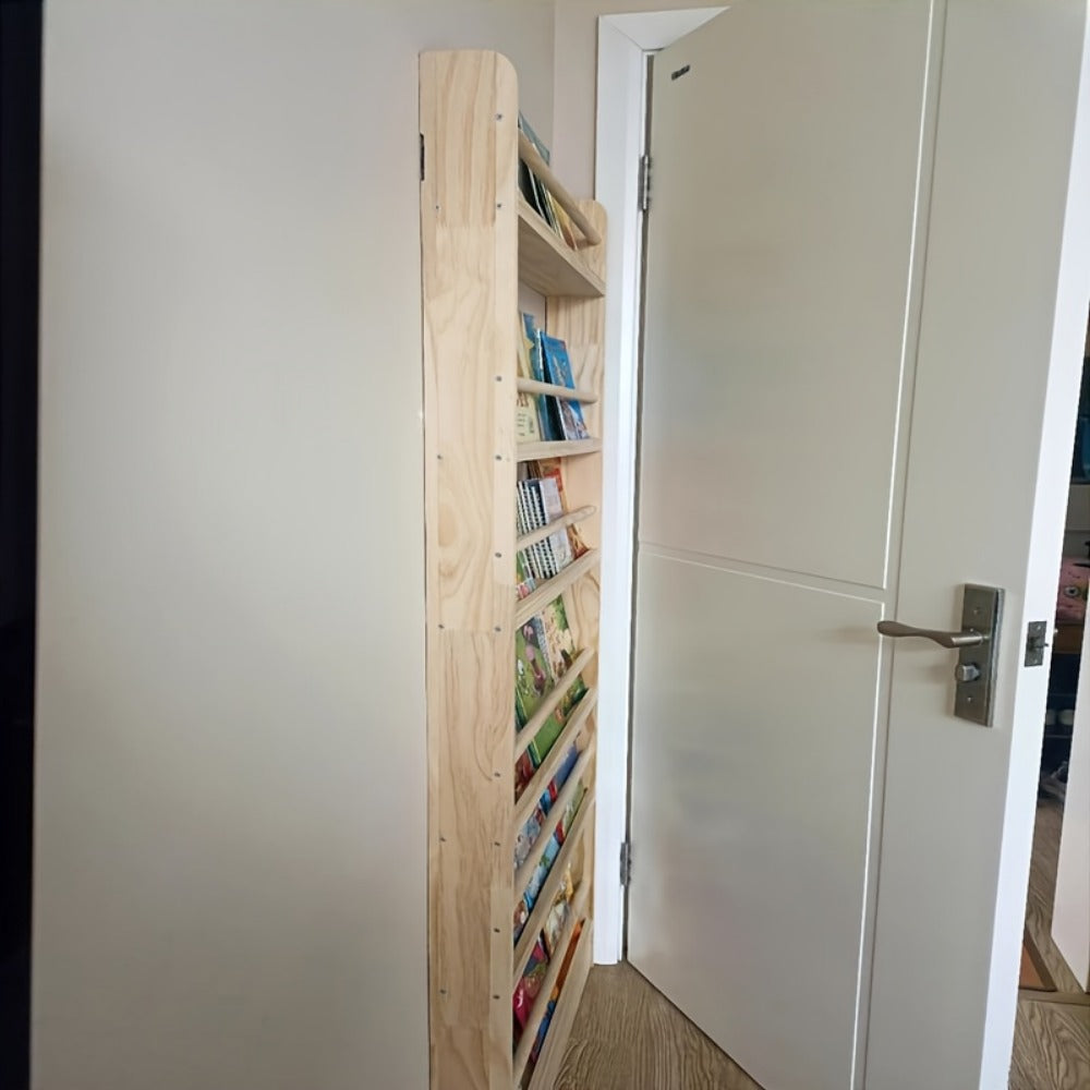 Wall-Mounted Narrow Bookshelf, Freestanding Bookcase for Organized Everyday Storage detail image - detail view 18