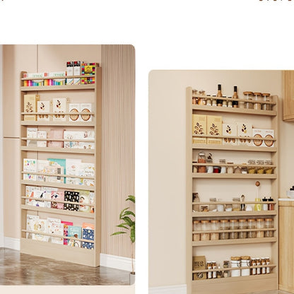 Wall-Mounted Narrow Bookshelf, Freestanding Bookcase for Organized Everyday Storage detail image - detail view 20