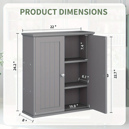 Wall Cabinet shown in the Dark Gray option