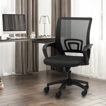 Wide Office Chair with Adjustable Height and Lumbar Support for Home Office detail image