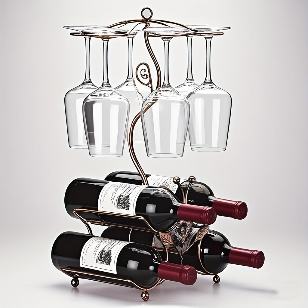 Wine Rack shown in the 4 bottles option
