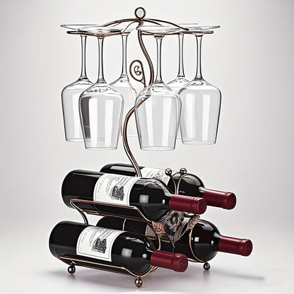 Wine Rack shown in the 4 bottles option