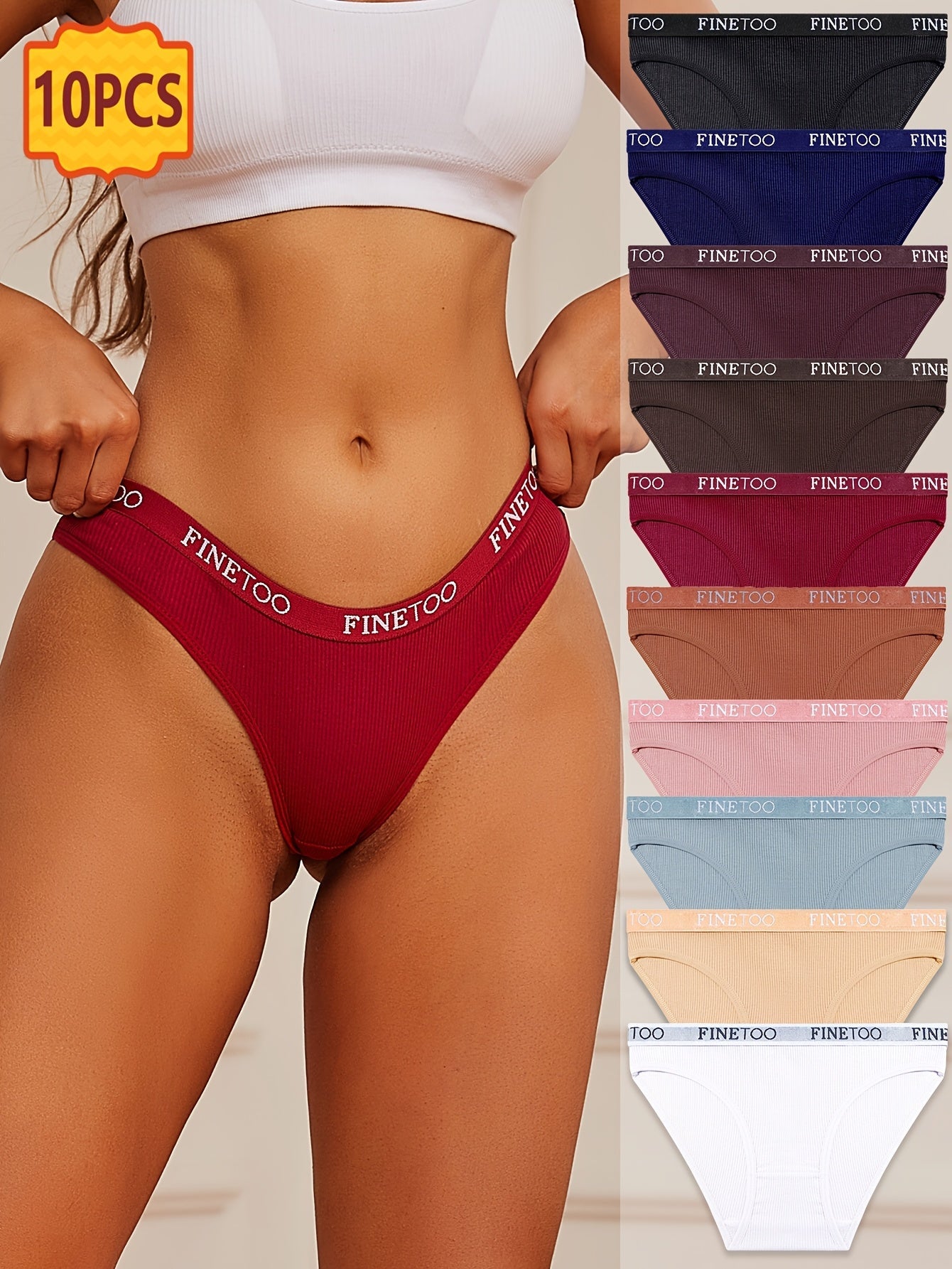 Women’s 10-Pack Briefs - Breathable Daily Comfort Style 5861