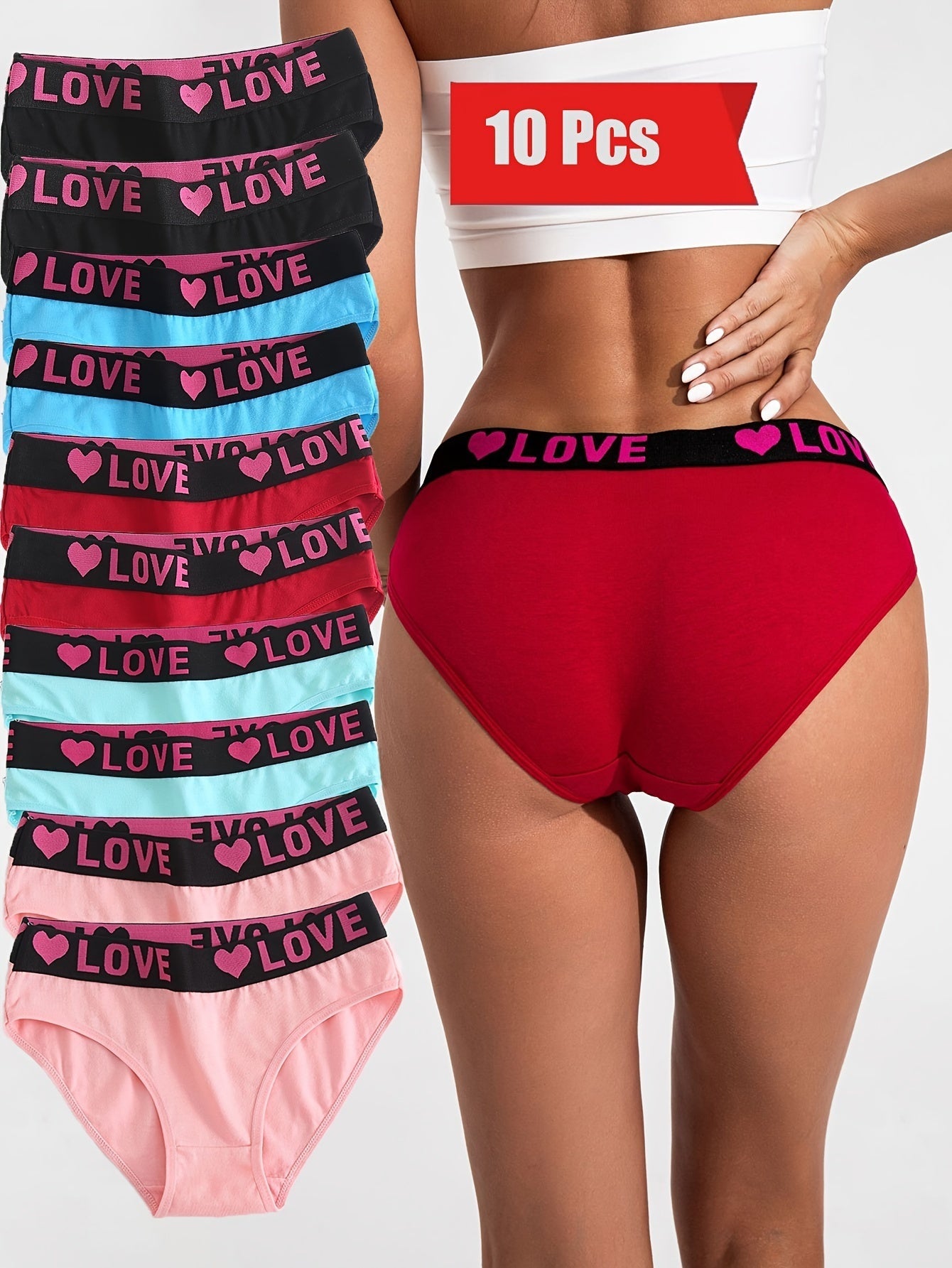 Women's Mixed Colors - 10 pcs Underwear - product view 5
