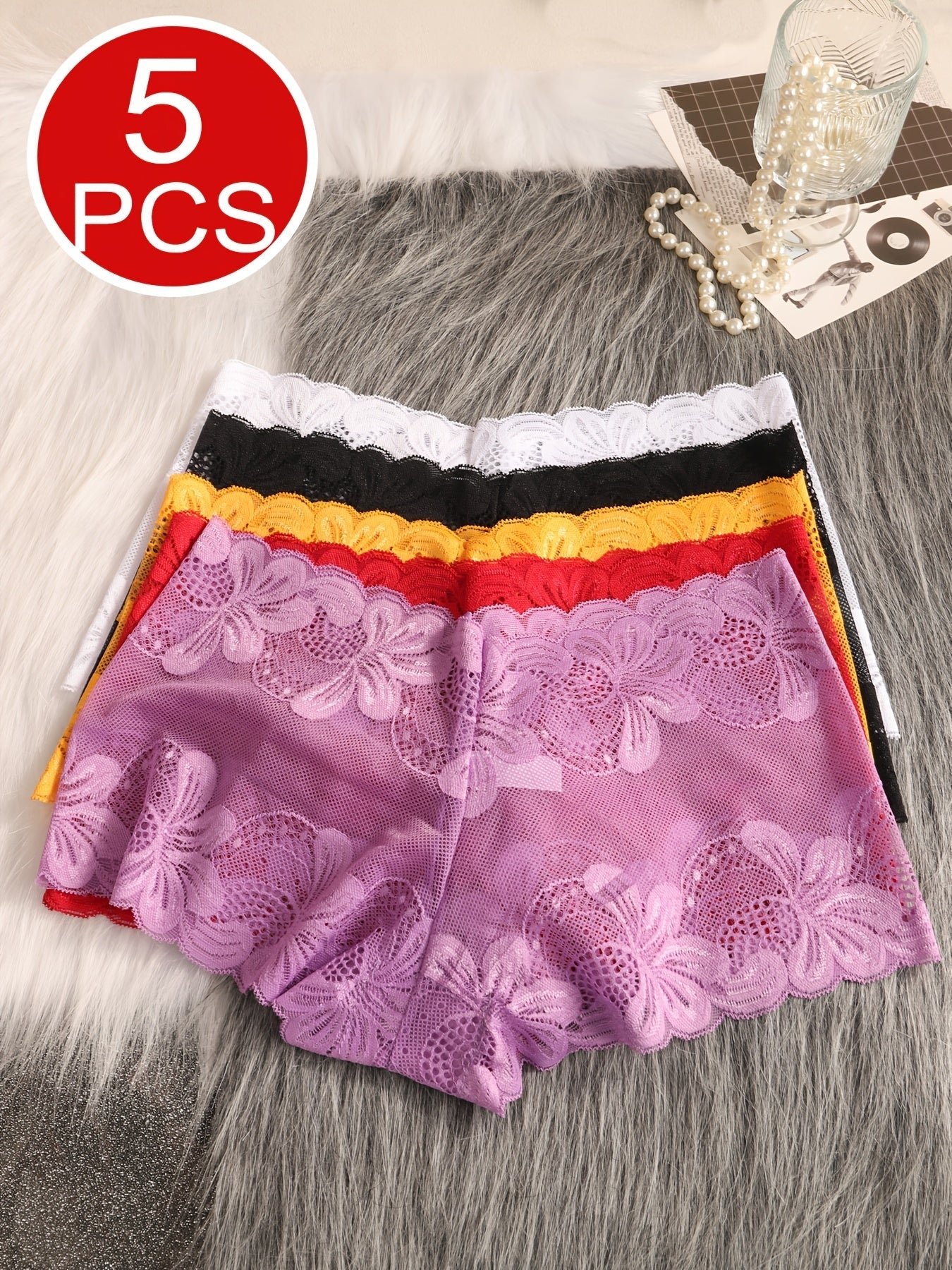 Women’s 10-Pack Briefs - Lace Detail Comfort Style 8261