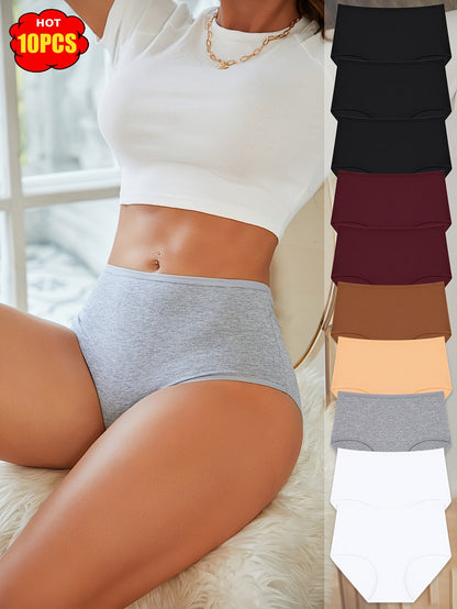 Women's Mixed colors Cotton High-Waist Underwear - product view 3