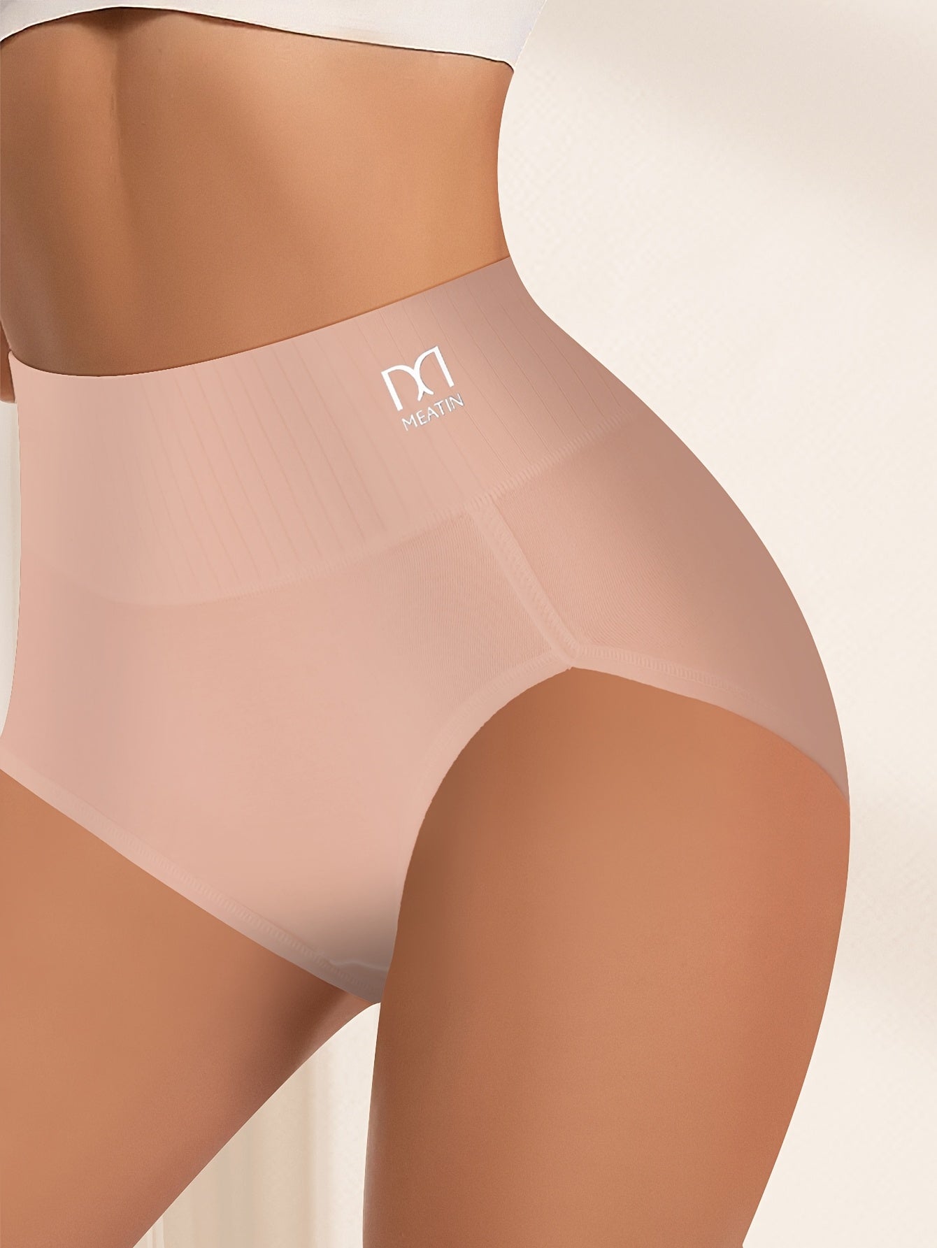 Women's 10-Pack High-Waist Briefs - Striped Everyday Comfort - Mixed colors