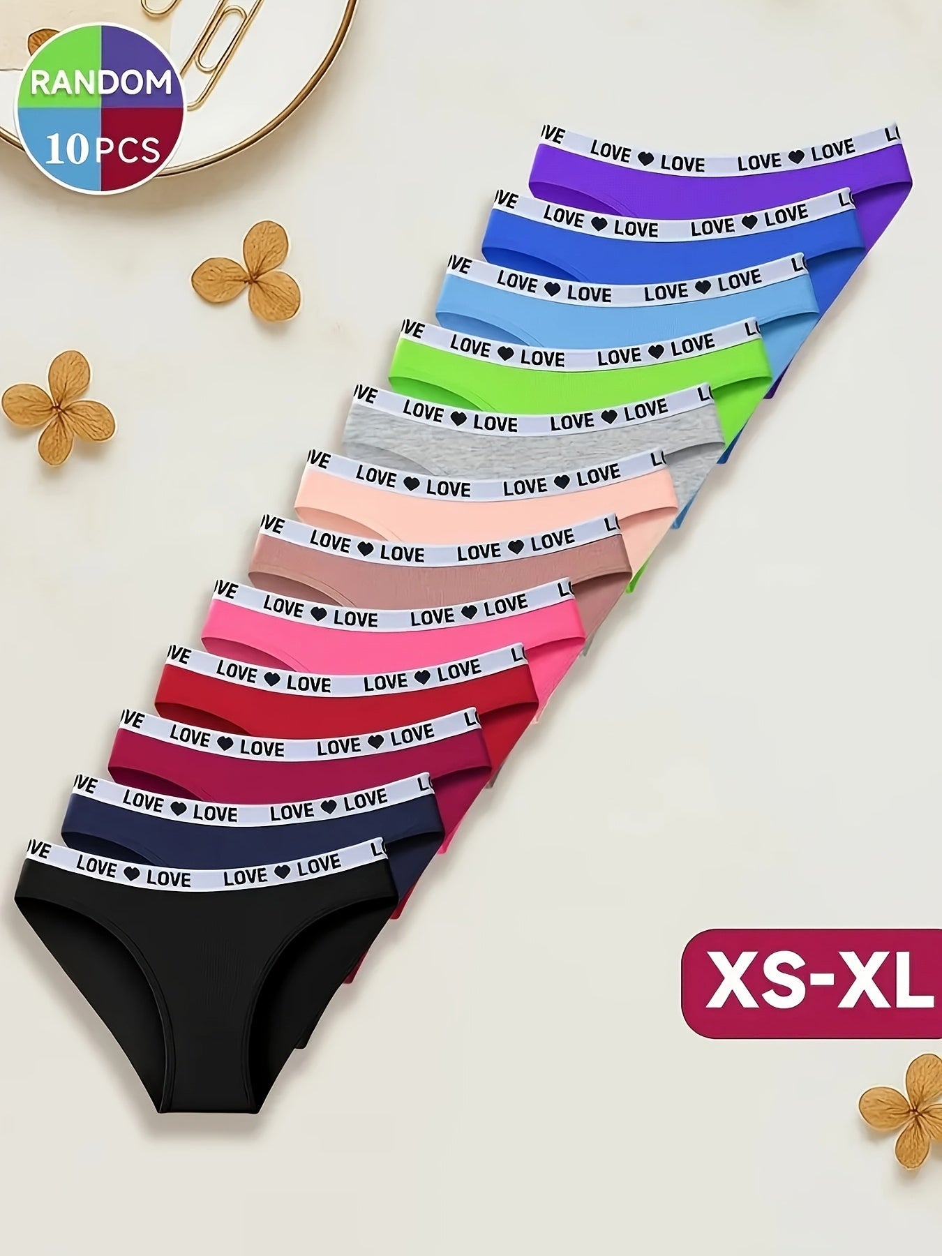 Women's Mixed Color (10Pcs) Underwear - product view 6
