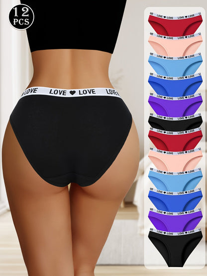 Women’s 12-Pack Briefs - Breathable Daily Comfort - Style 3029
