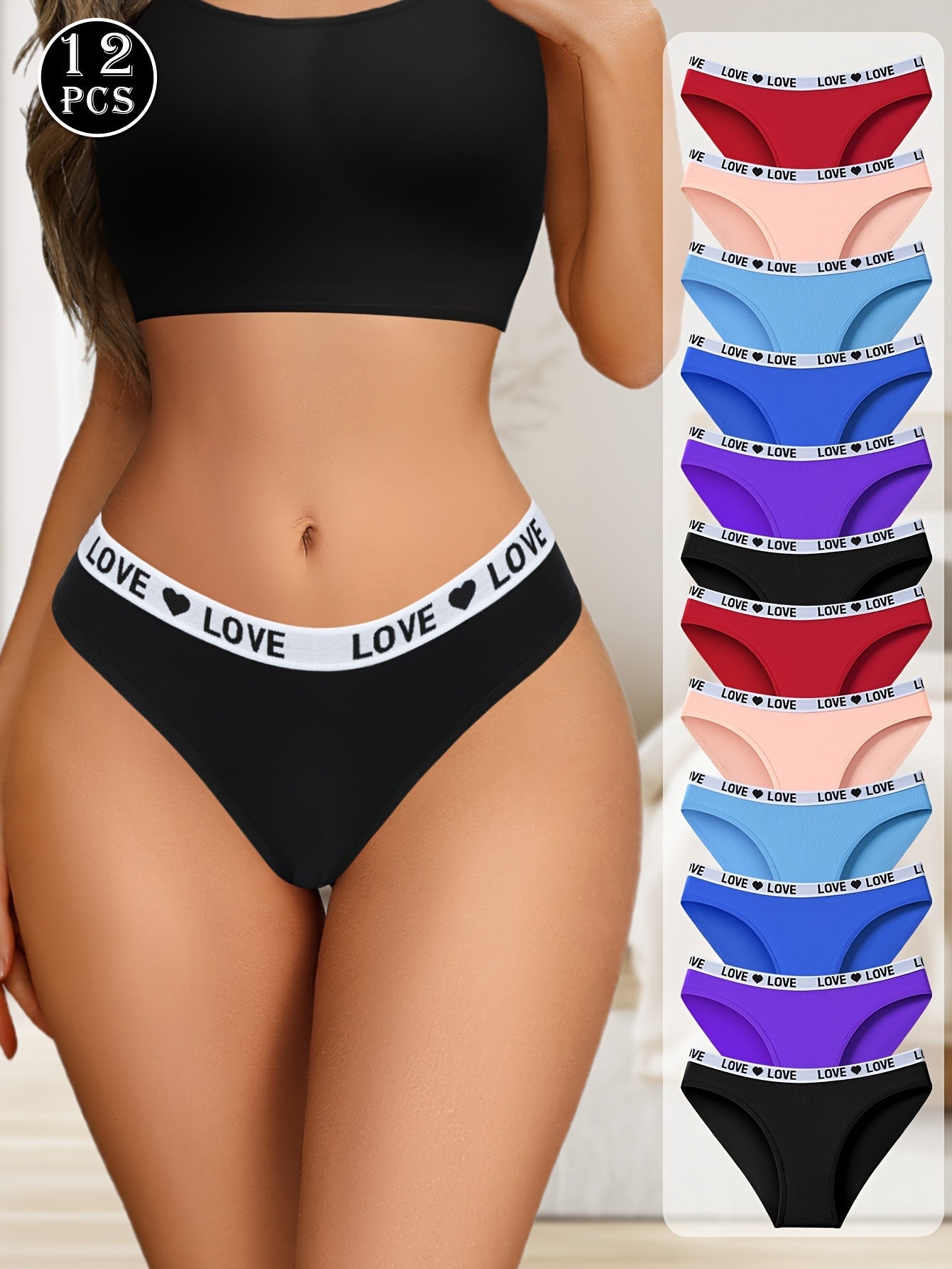 Women’s 12-Pack Briefs - Breathable Daily Comfort - Style 3029