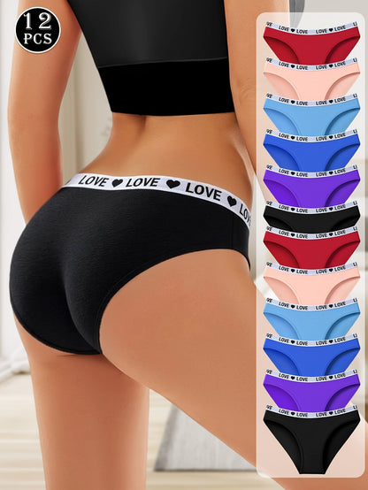Women’s 12-Pack Briefs - Breathable Daily Comfort - Style 3029