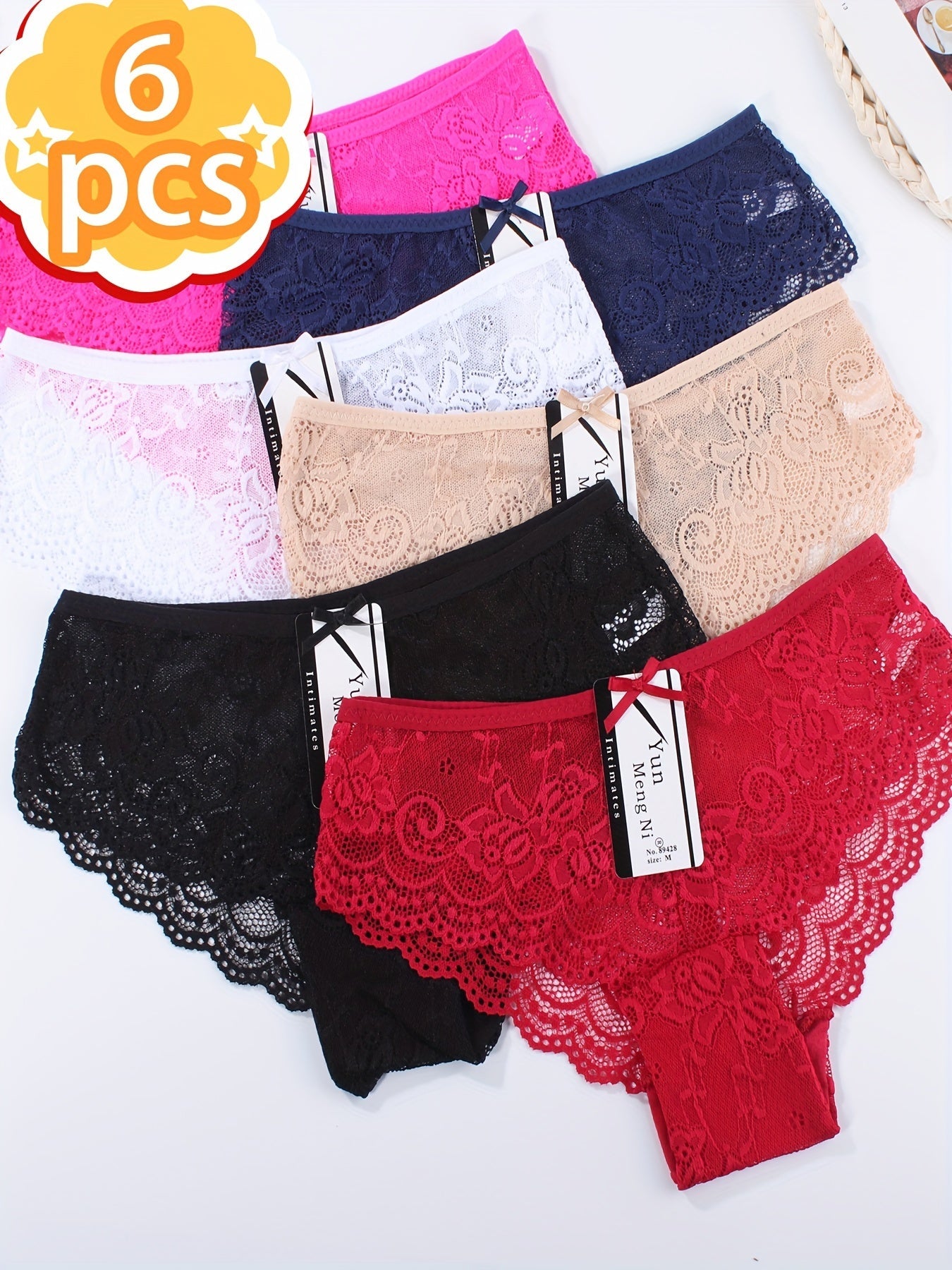 Women’s 12-Pack Briefs - Lace Detail Comfort
