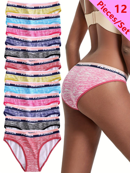 Women's Mixed colors Printed Striped Underwear - product view 3