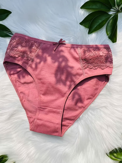 Women’s 18-Pack High-Waist Seamless Briefs - Lace Detail Comfort