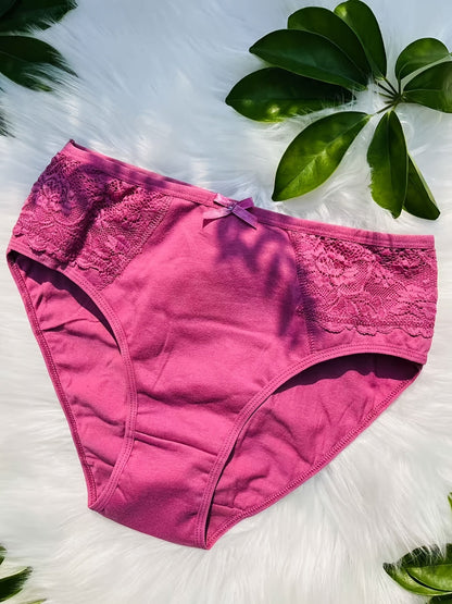 Women’s 18-Pack High-Waist Seamless Briefs - Lace Detail Comfort